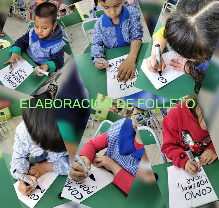 SE LES PROPUSO A LOS ALUMNOS/AS CREAR OTRO MÉTODO PARA CONCIENTIZAR A LA COMUNIDAD. LA DOCENTE LES COMENTÓ SOBRE REALIZAR UN FOLLETO, SE LES MOSTRÓ DIFERENTES FORMATOS Y MEDIANTE UNA VOTACIÓN SE ELIGIÓ EL QUE LLEVARON ADELANTE.  MEDIANTE UN INTERCAMBIO DOCENTE/ALUMNOS/AS SE ELIGIERON LOS TEMAS A ABORDAR EN EL MISMO.