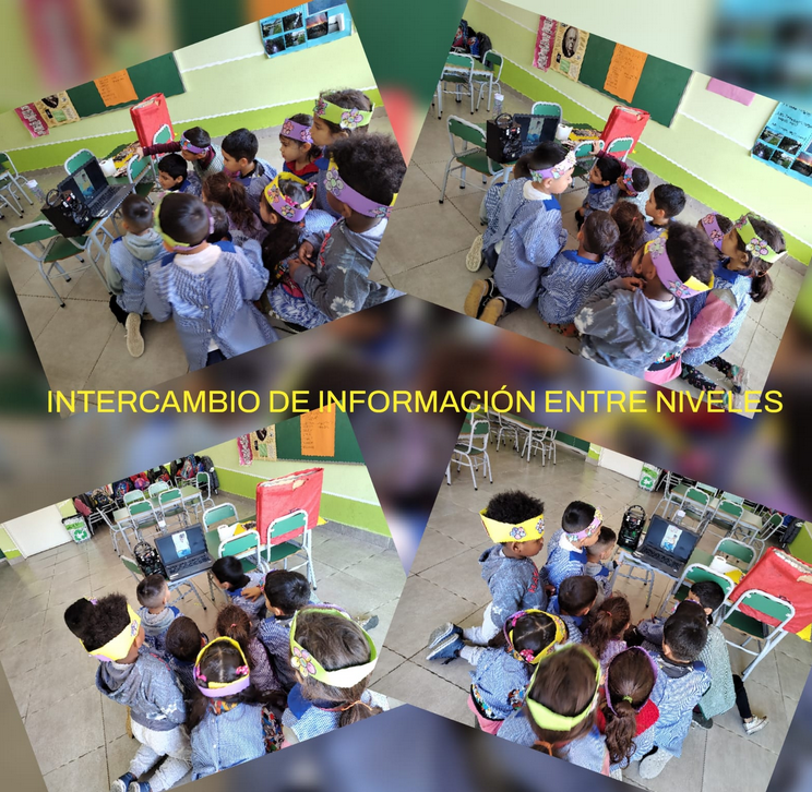 SE REALIZARON INTERCAMBIOS DE INFORMACIÓN INDAGADA ENTRE NIVELES MEDIANTE LA APLICACIÓN WHATSAPP, FOTOS, VIDEOS, PRODUCCIONES EN FORMATO PAPEL.