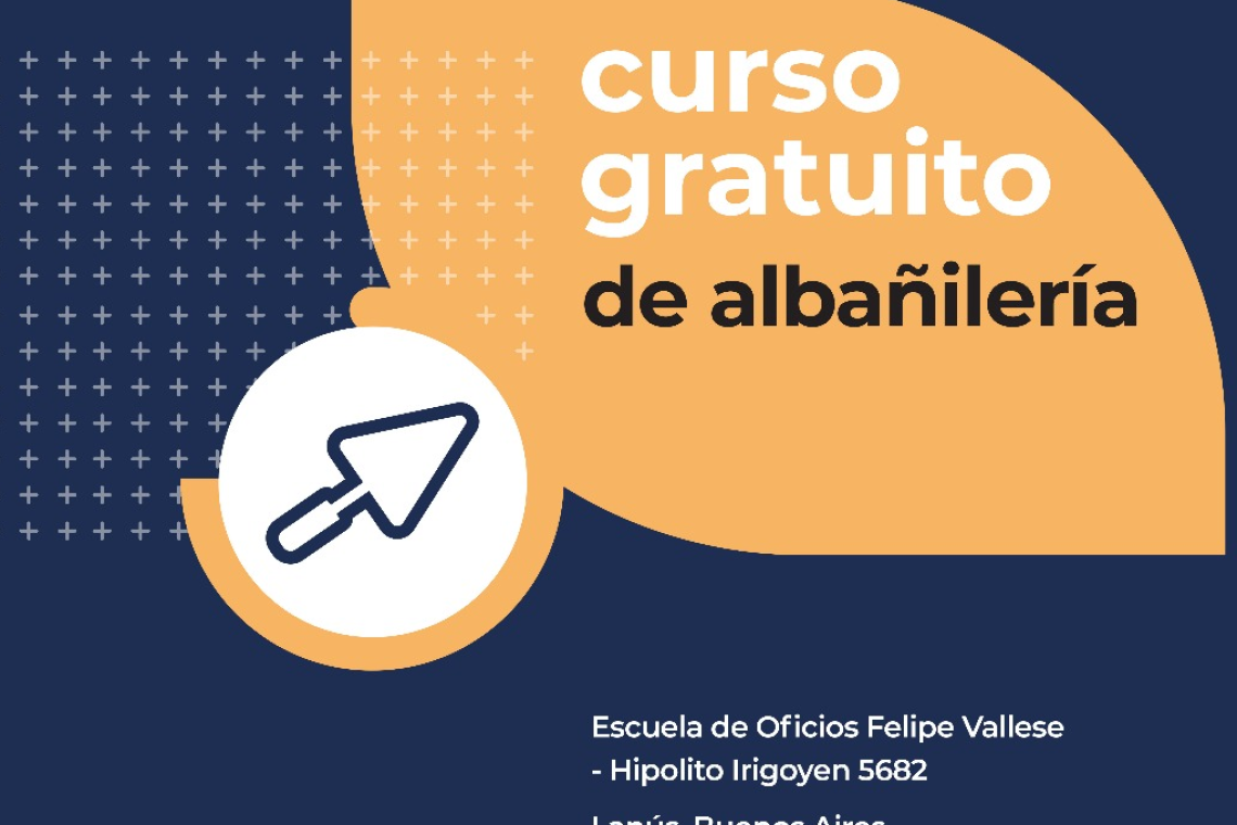 Curso Presencial de Albañilería en la UNLa: inicio 5 de septiembre 2025