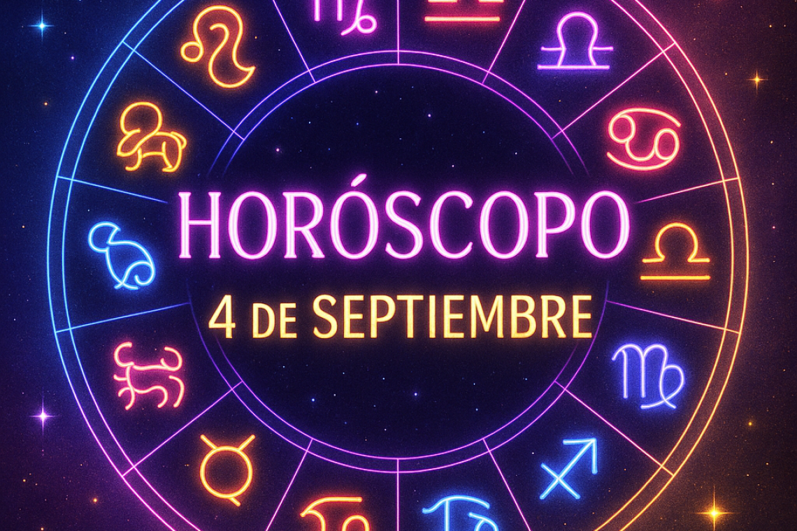 Horóscopo para el jueves 4 de septiembre 2025