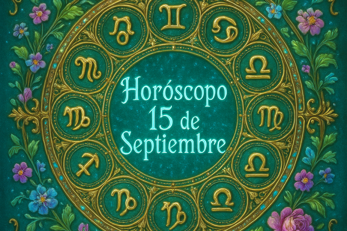 Horóscopo para hoy lunes 15 de septiembre 2025