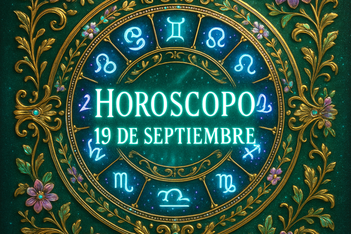 Horóscopo para hoy, viernes 19 de septiembre 2025