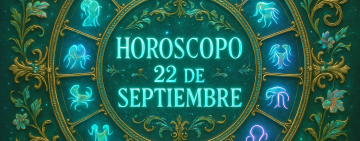 Horóscopo para hoy, lunes 22 de septiembre 2025