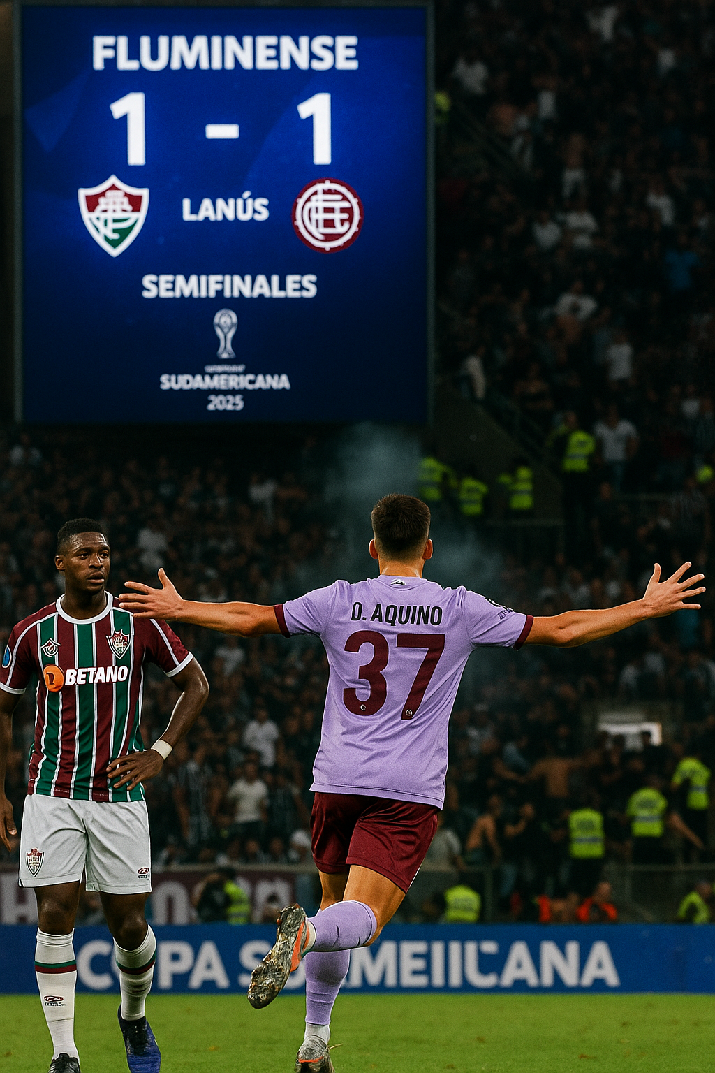 Lanús empató con Fluminense en Brasil y avanzó a semifinales de la Copa Sudamericana