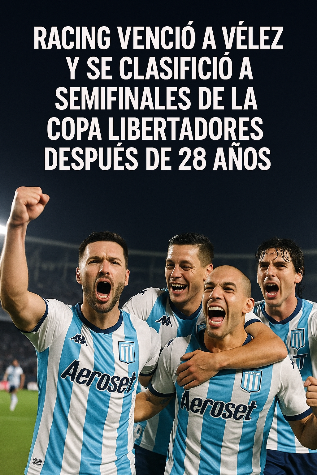 Racing venció a Vélez y se clasificó a semifinales de la Copa Libertadores después de 28 años