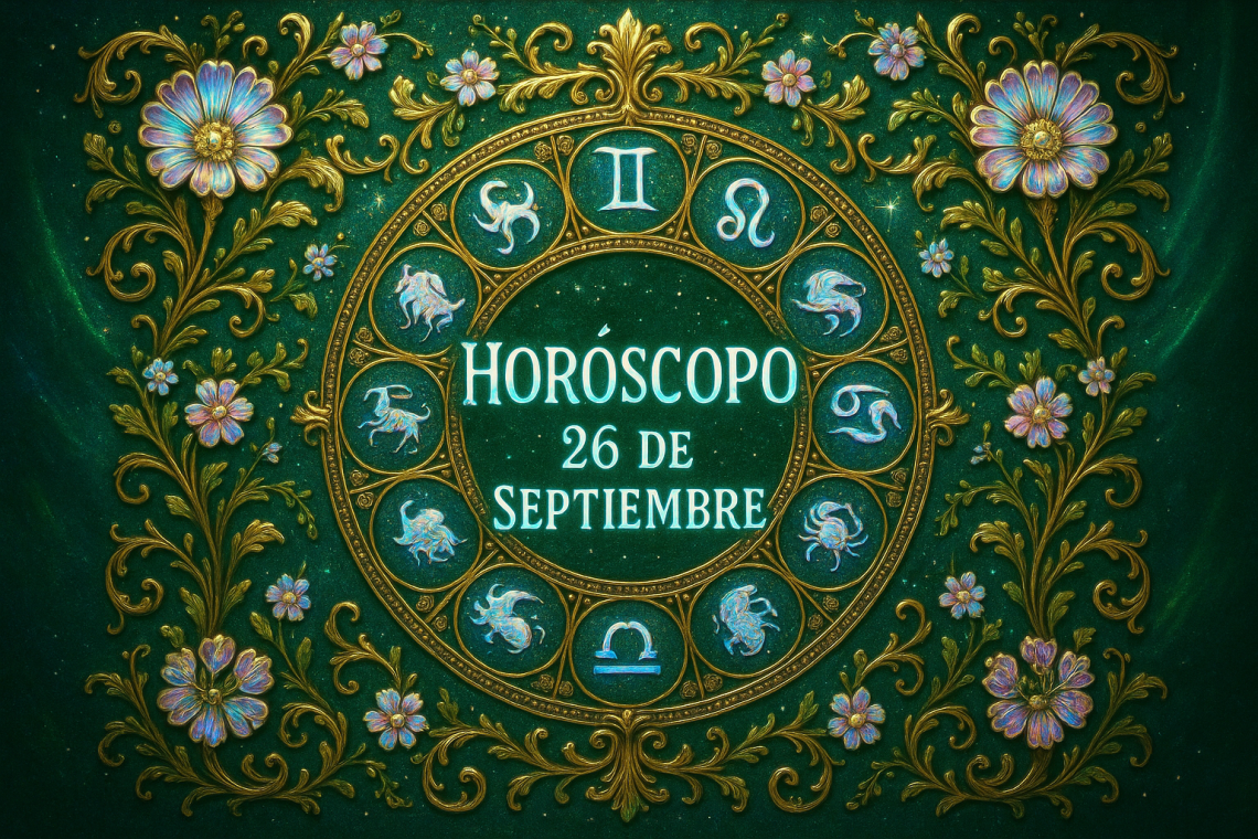 Horóscopo para hoy, viernes 26 de septiembre 2025