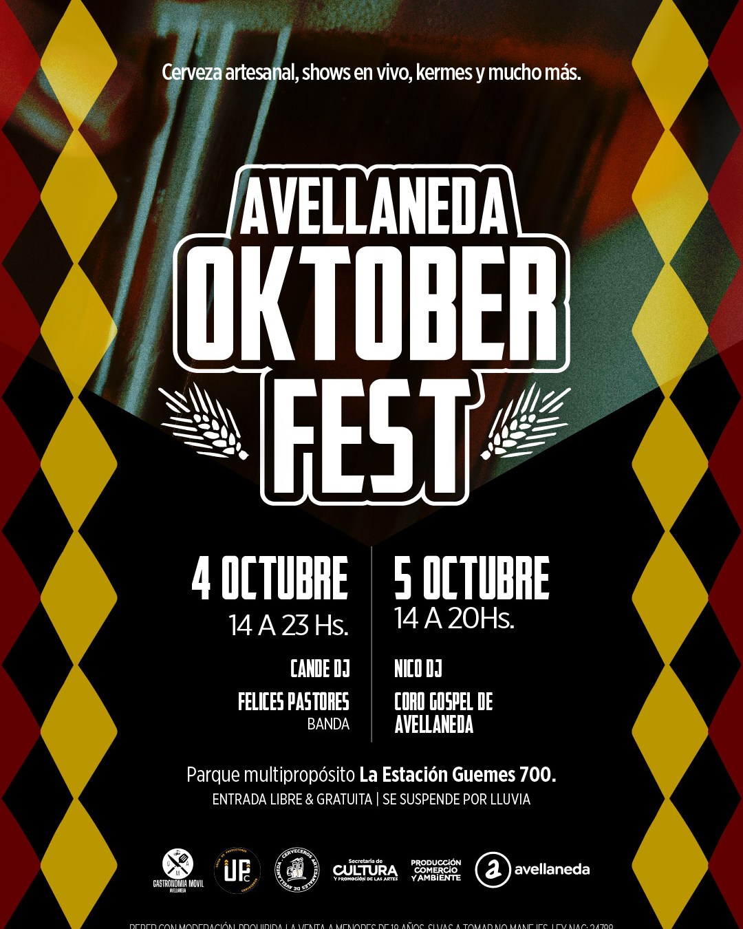 Avellaneda Oktober Fest 2025 en el Parque La Estación: cerveza artesanal, música y gastronomía