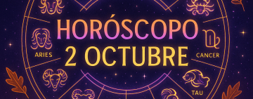 Horóscopo para hoy, jueves 2 de octubre 2025