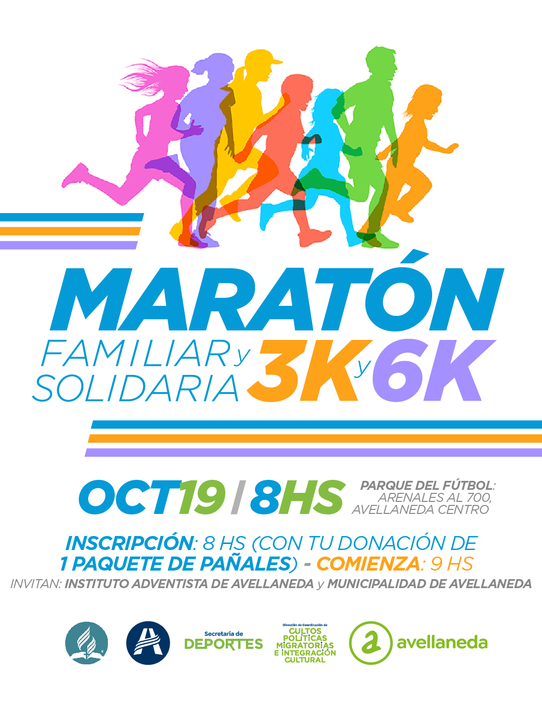 Maratón Familiar y Solidaria en Avellaneda: 3K y 6K en el Parque del Fútbol