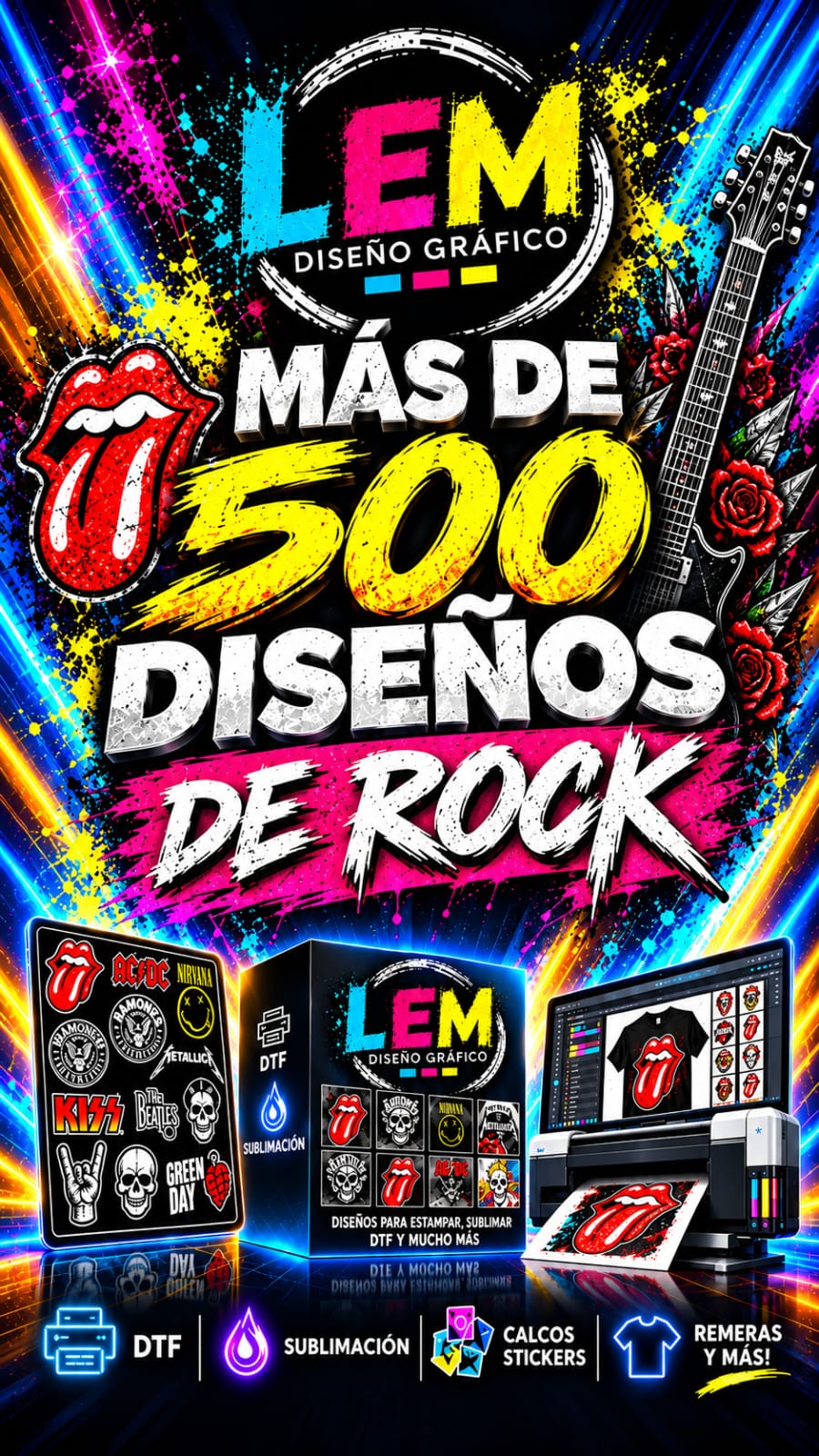LEM Diseño Gráfico: más de 500 imágenes de bandas de Rock para emprendedores Sarandi Avellaneda
